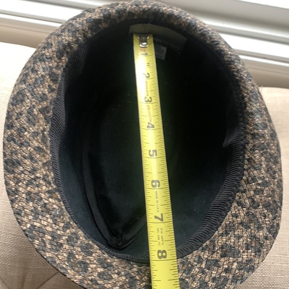 Scala Pronto Leopard Print Fedora Hat - Picture 11 of 12